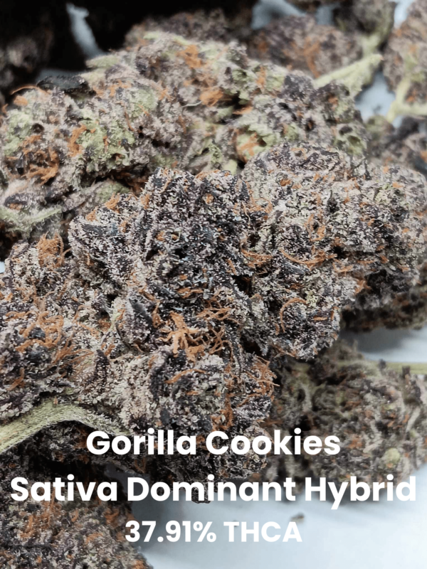 Gorilla Cookies Pics Edited (1) Gorilla Cookies THCA Flower