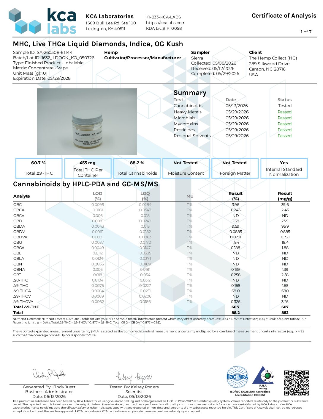1781645918218-THCa Liquid Diamonds - OG Kush - 1632_LDOGK_KO_050726 1 Gram Liquid Diamond Live Resin Disposable Vape